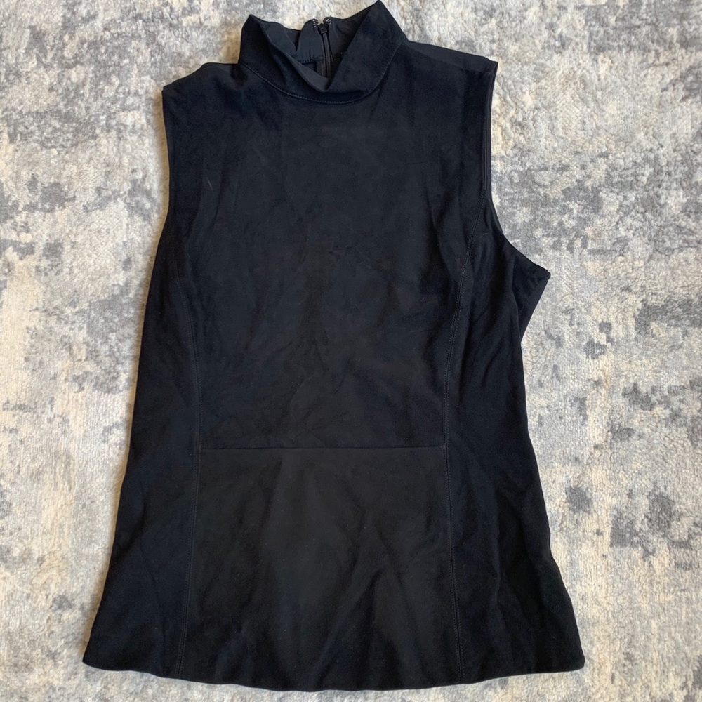 Theory mock-neck sleeveless suede tank - unworn